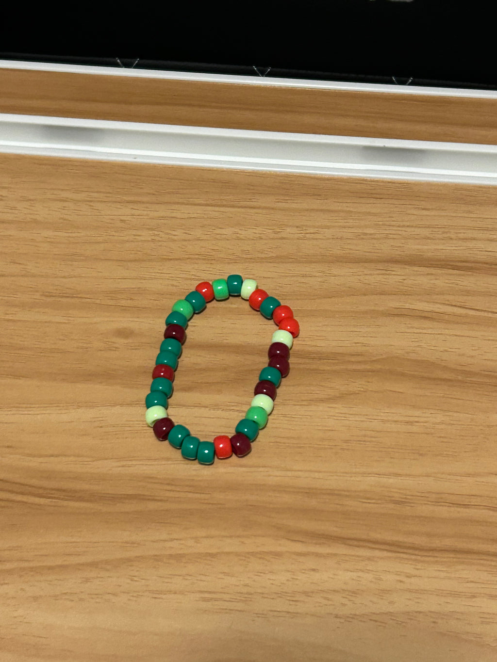 Green and red random pattern bracelet 2 for 5$