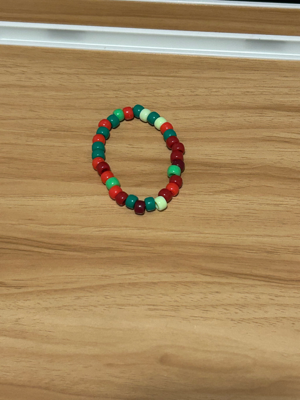 Green and red random pattern bracelet 2 for 5$