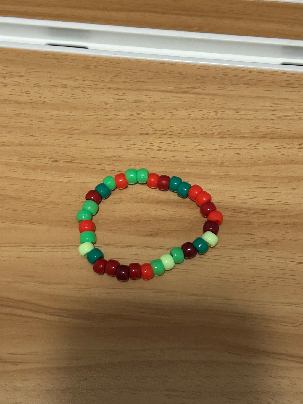 Green and red random pattern bracelet 2 for 5$