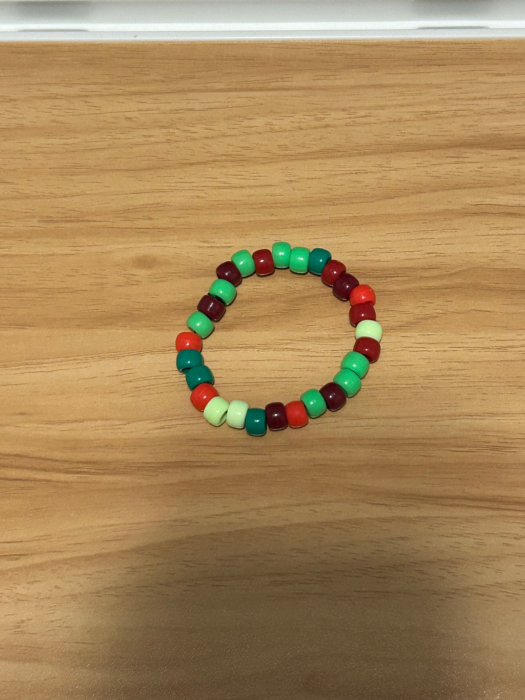 Green and red random pattern bracelet 2 for 5$