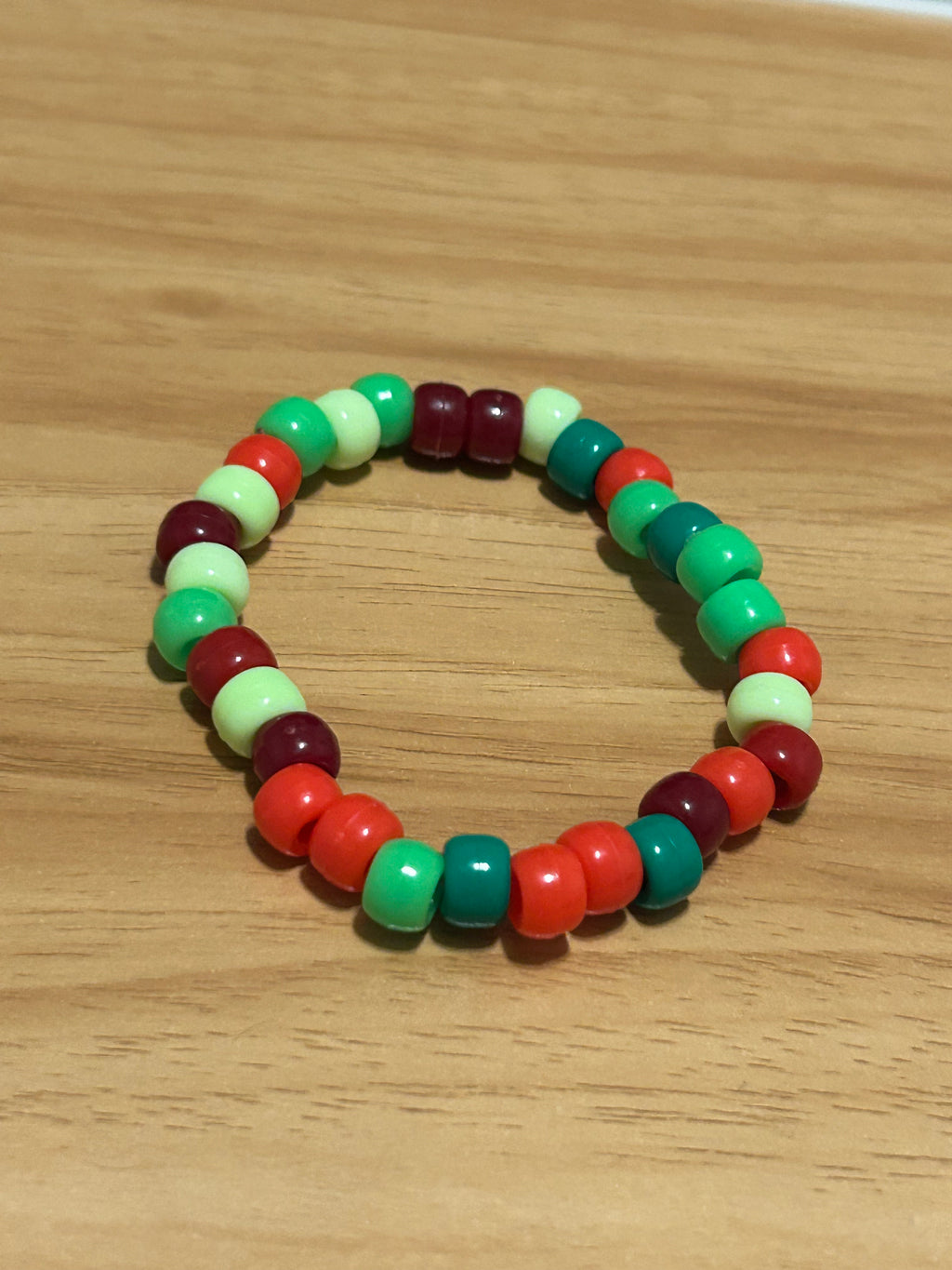 Green and red random pattern bracelet 2 for 5$