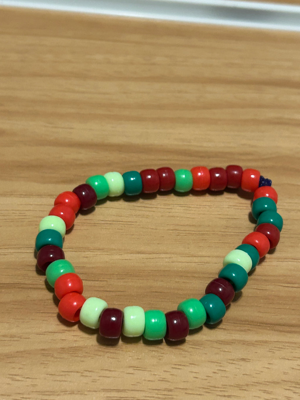 Green and red random pattern bracelet 2 for 5$