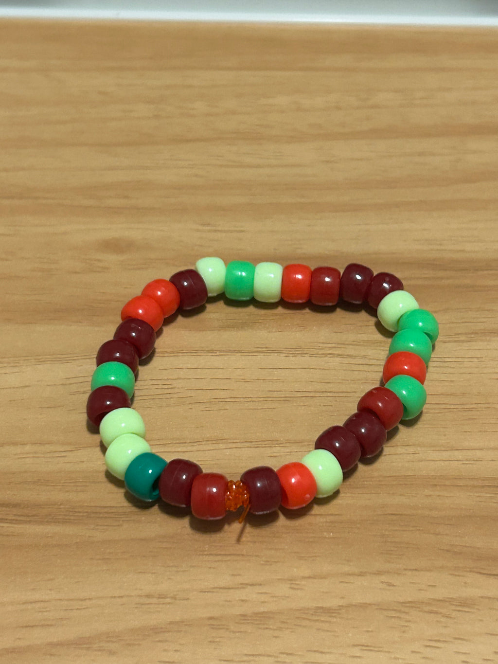 Green and red random pattern bracelet 2 for 5$