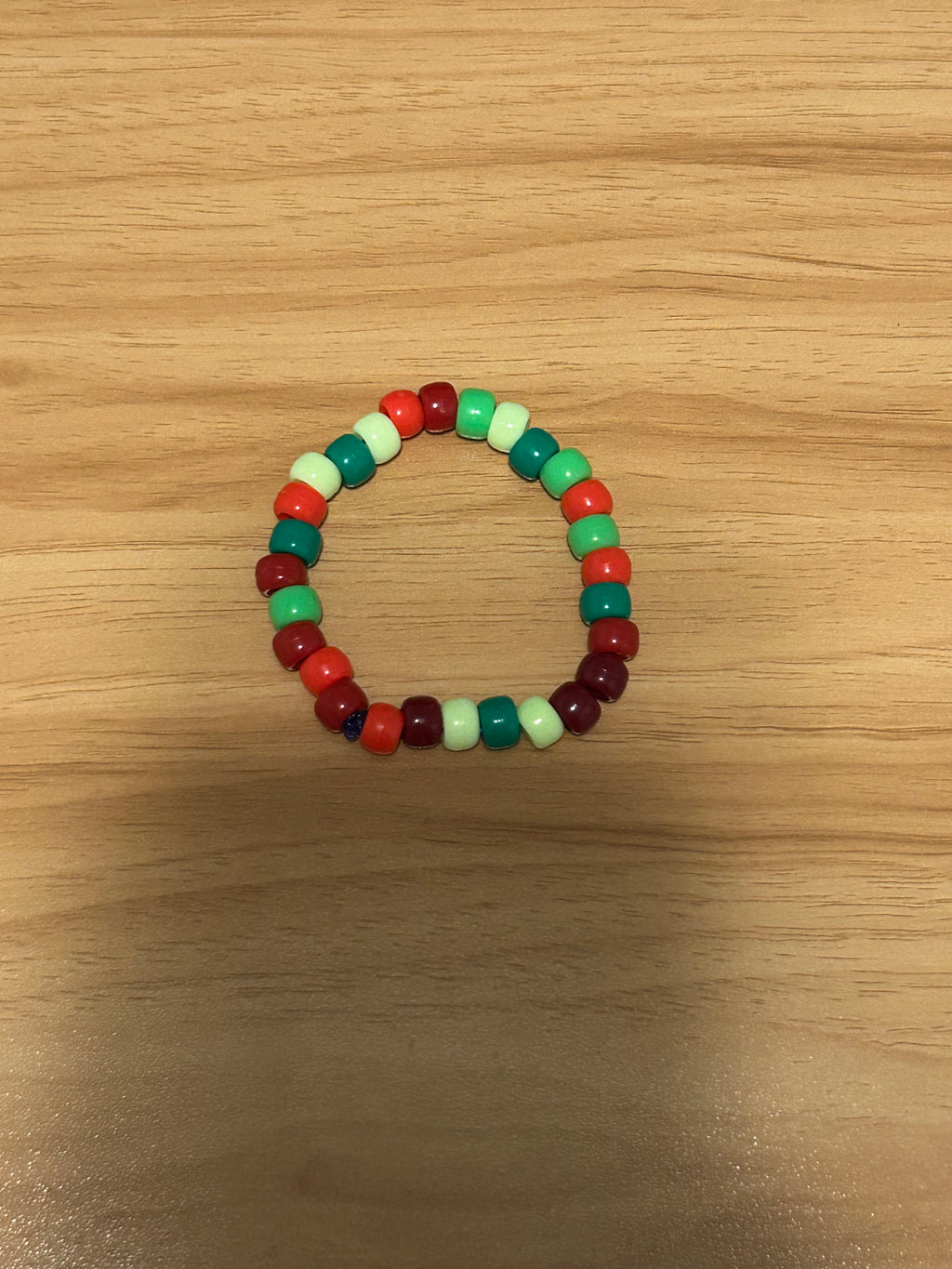 Green and red random pattern bracelet 2 for 5$
