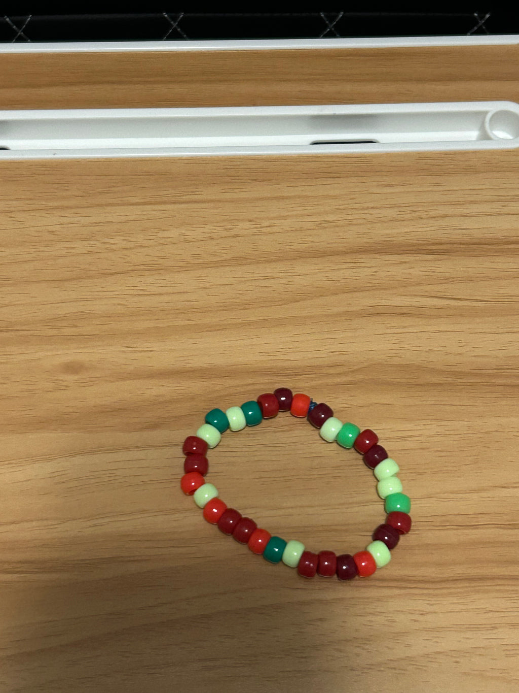 Green and red random pattern bracelet 2 for 5$