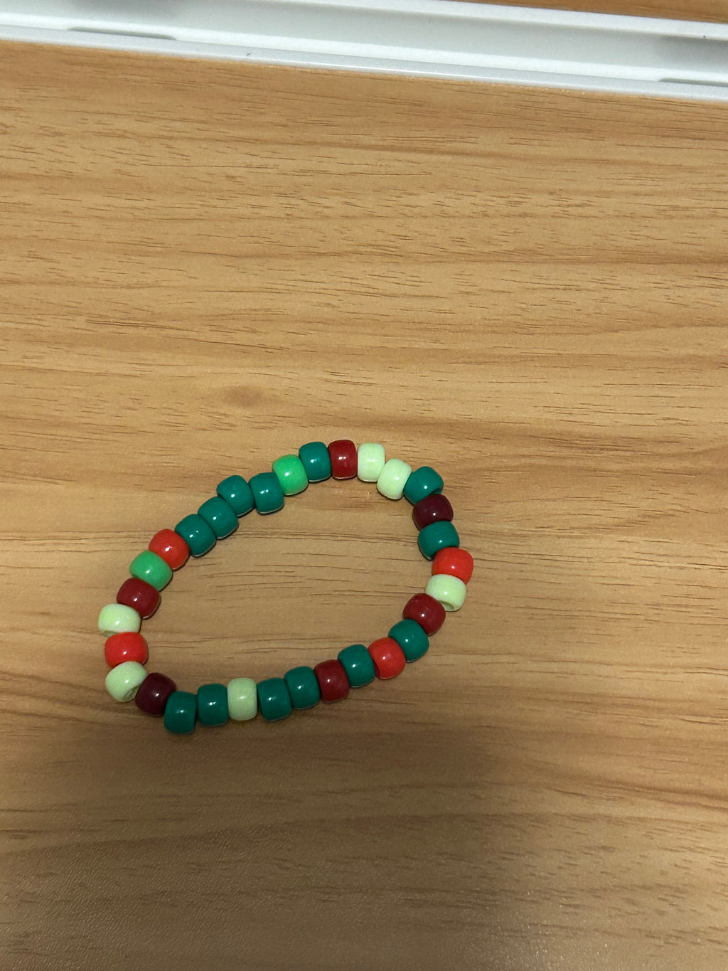 Green and red random pattern bracelet 2 for 5$